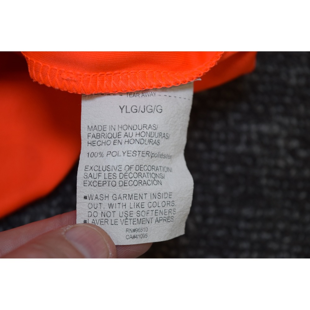 Under Armour HeatGear Loose Neon Safety Orange Athletic T-Shirt YLG - Picture 8 of 14